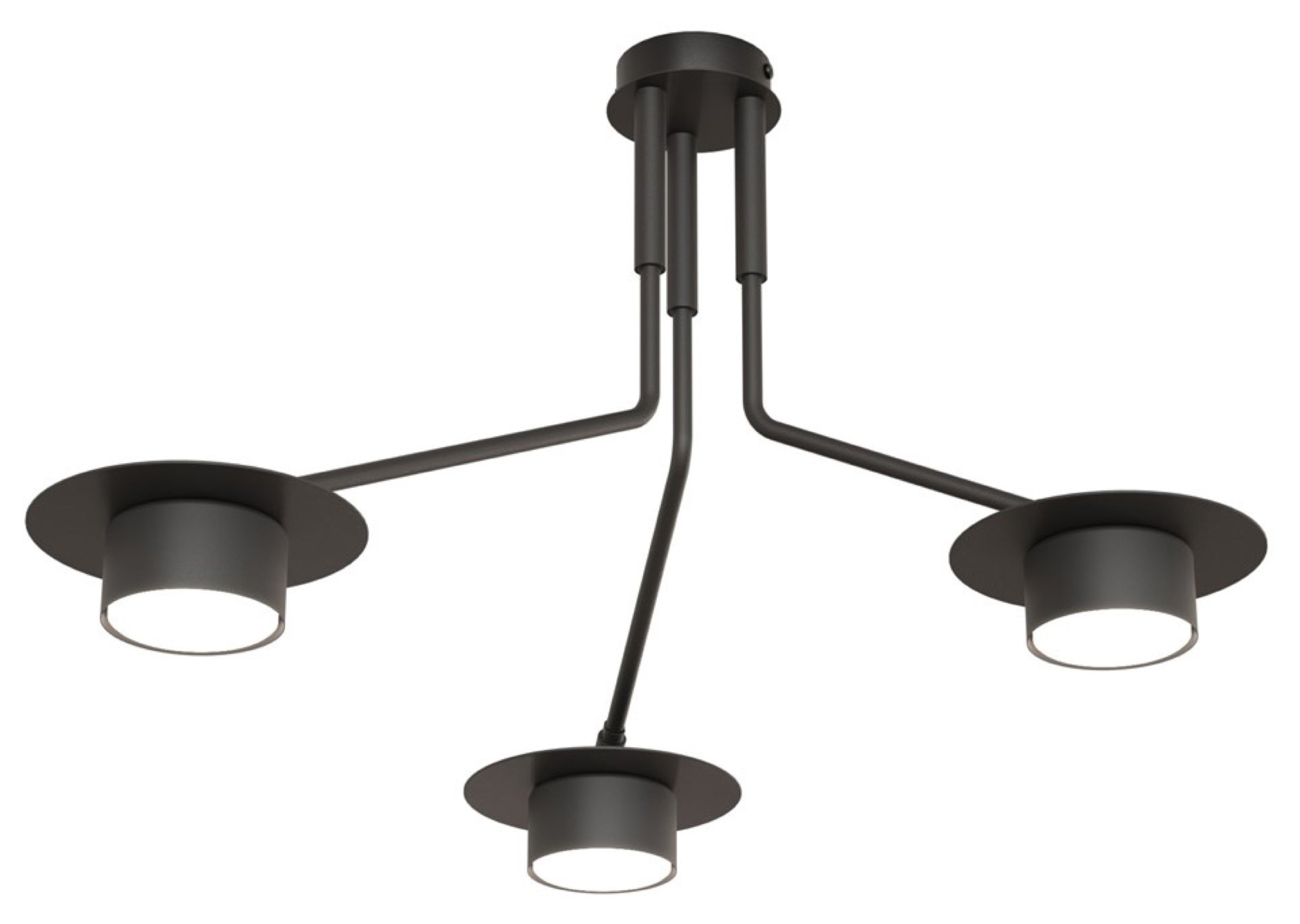 Lampa sufitowa Mizu x3 czarna