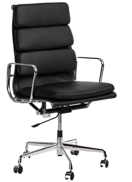 Fotel biurowy CH2191T skóra chrom