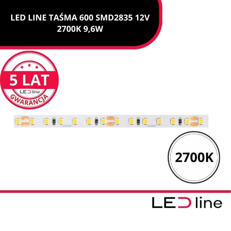 Led Line™ Taśma 600 Smd 12V 2700K 9,6W