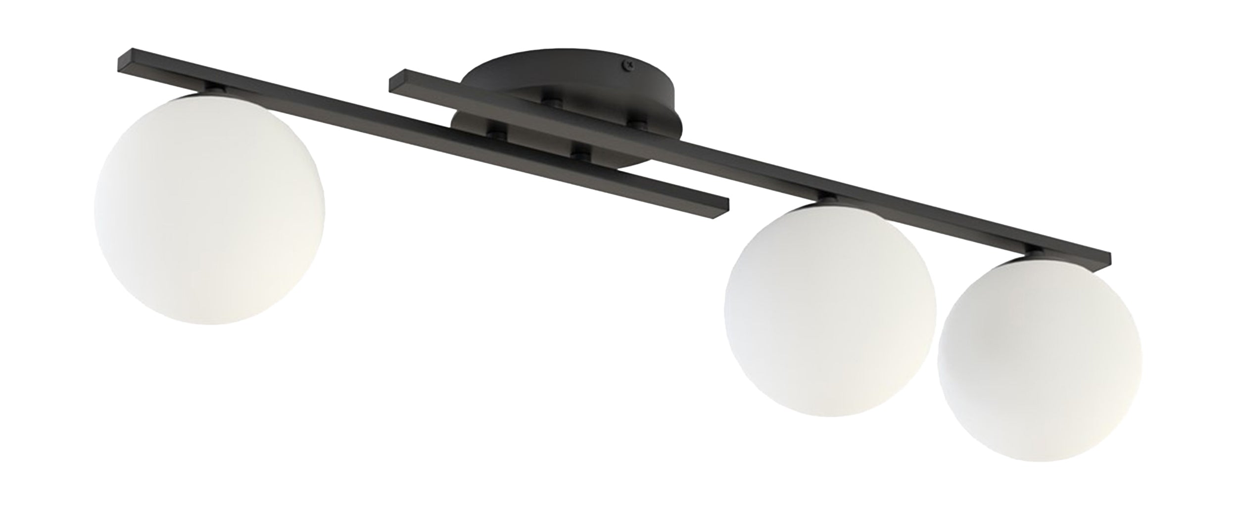 Lampa wisząca Kairo x3 czerń/biel