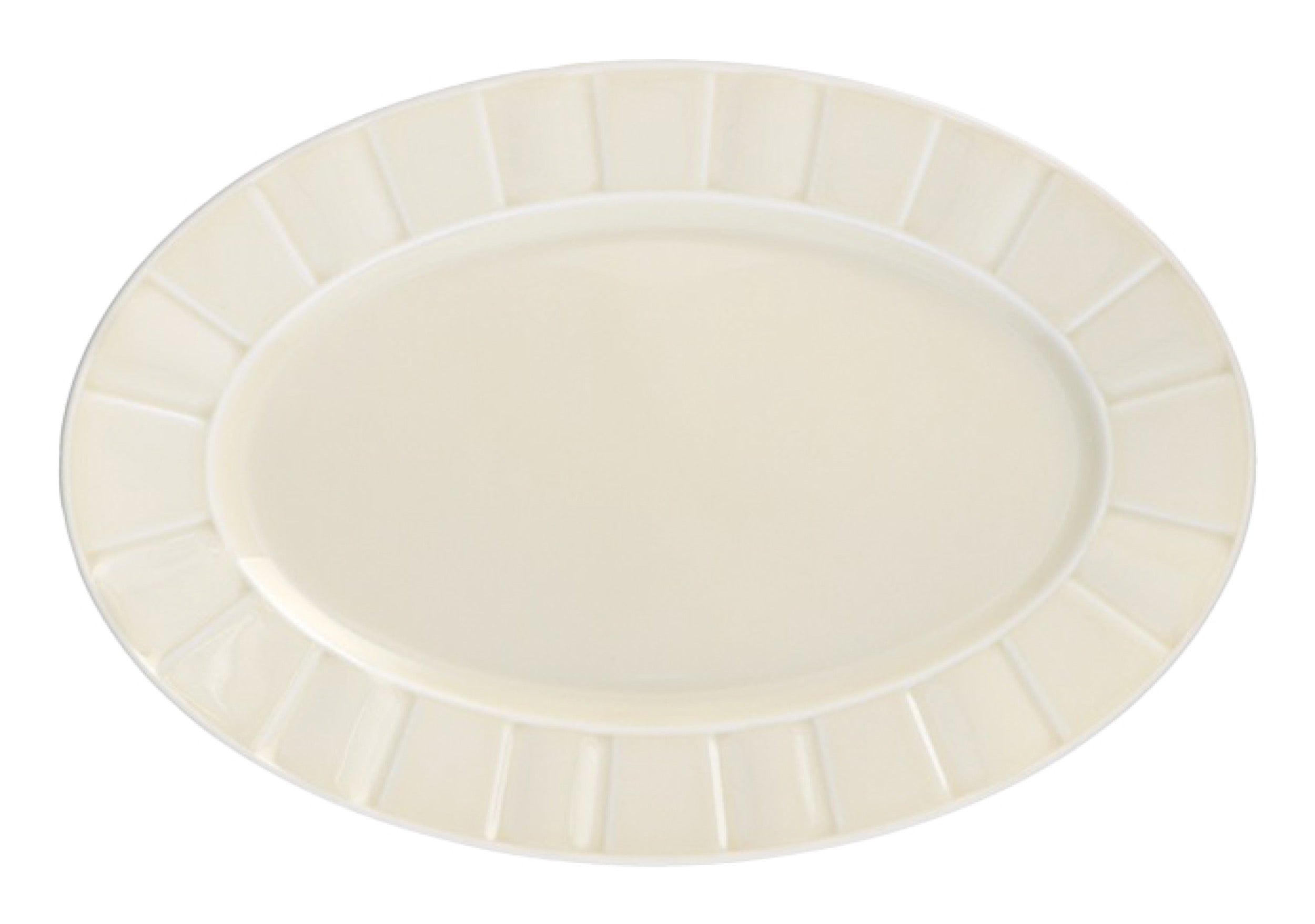 Półmisek porcelanowy Oktawa 24 cm beżowy