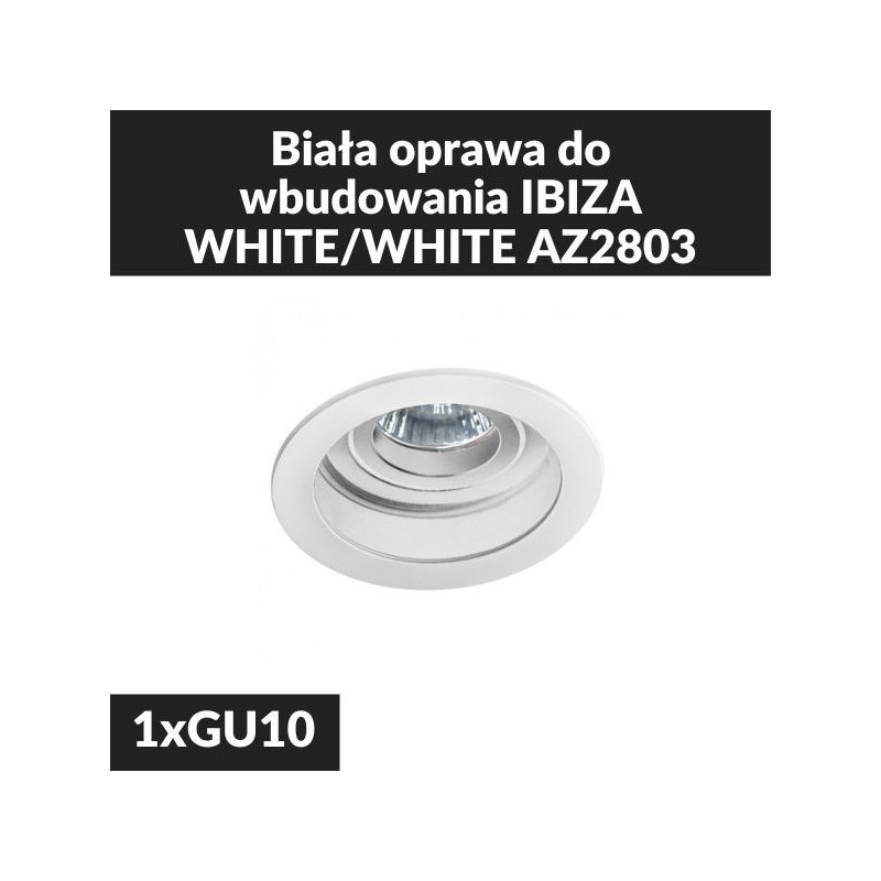 Biała Oprawa Do Wbudowania Ibiza White/White Az2803