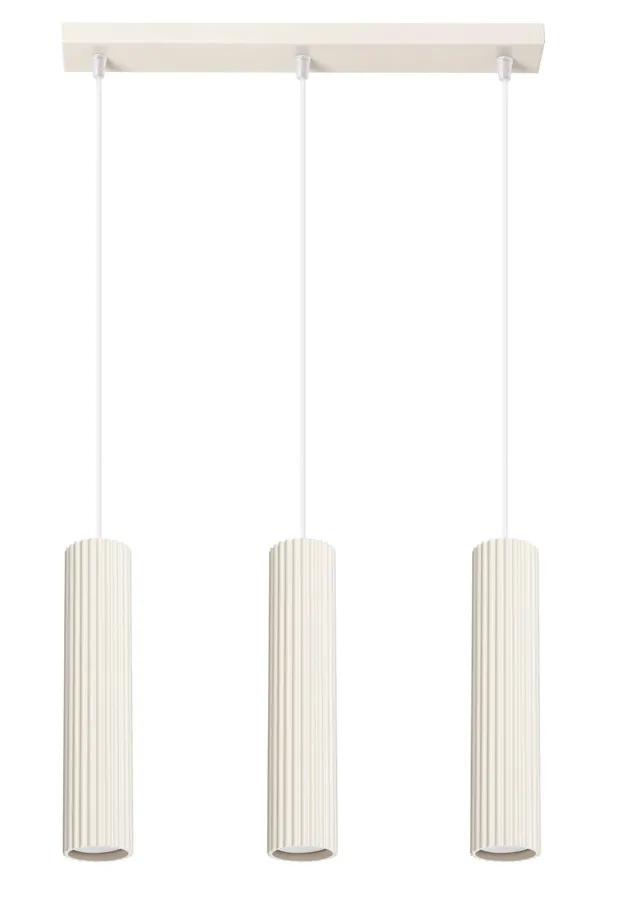 Potrójna beżowa lampa wisząca D298-Melson | Edinos.pl