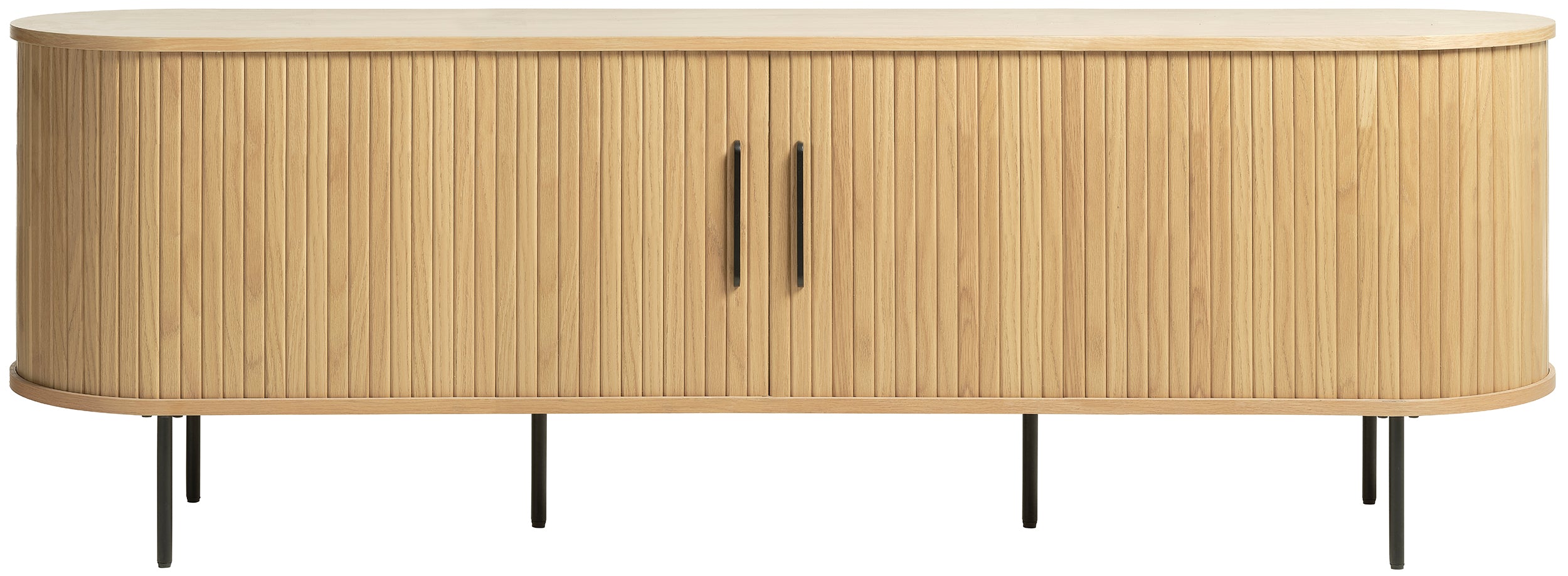 Szafka RTV Gativel 180 cm lamele dąb naturalny