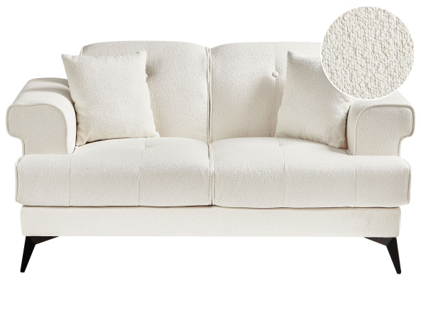 Sofa dwuosobowa boucle biała