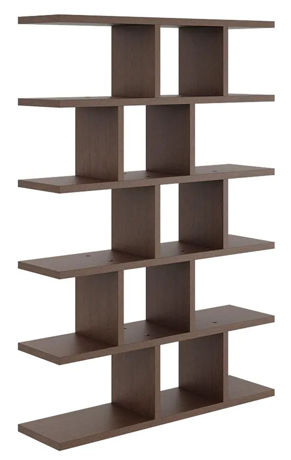 Minimalistyczna półka w kolorze wenge Adelo | Edinos.pl