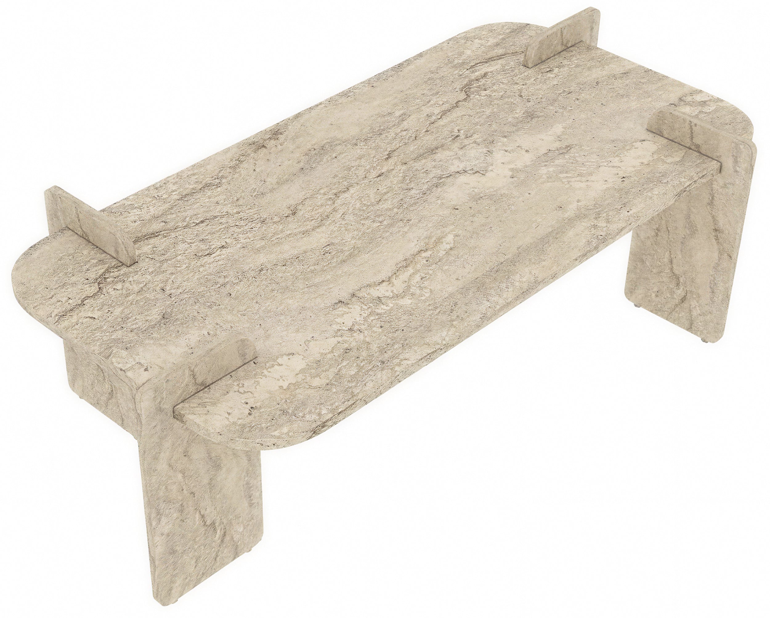 Stolik kawowy Afrolli 120x60 cm trawertyn
