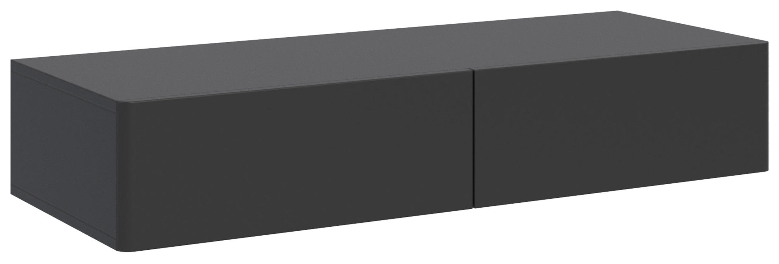Toaletka Olio z dwiema szufladami wisząca 110 cm czarna