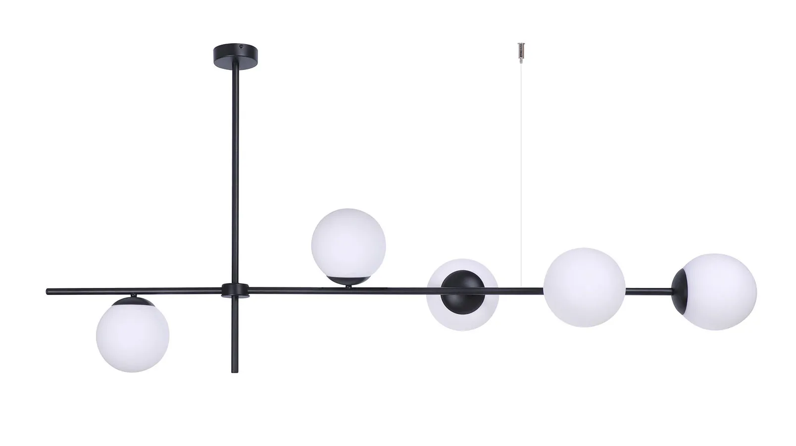 Czarno-biała lampa wisząca nad stół S868-Akon | Edinos.pl
