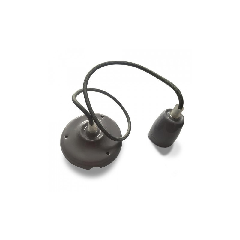 Oprawka Porcelanowa Z Przewodem Szara V-Tac Vt-7998
