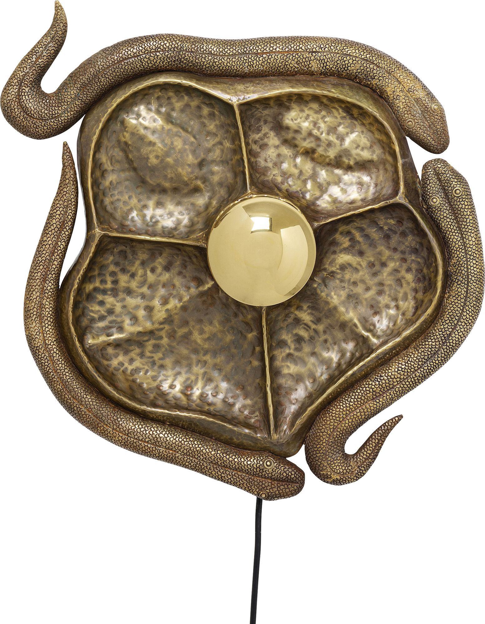 Kinkiet Snake 56x65 cm złoty