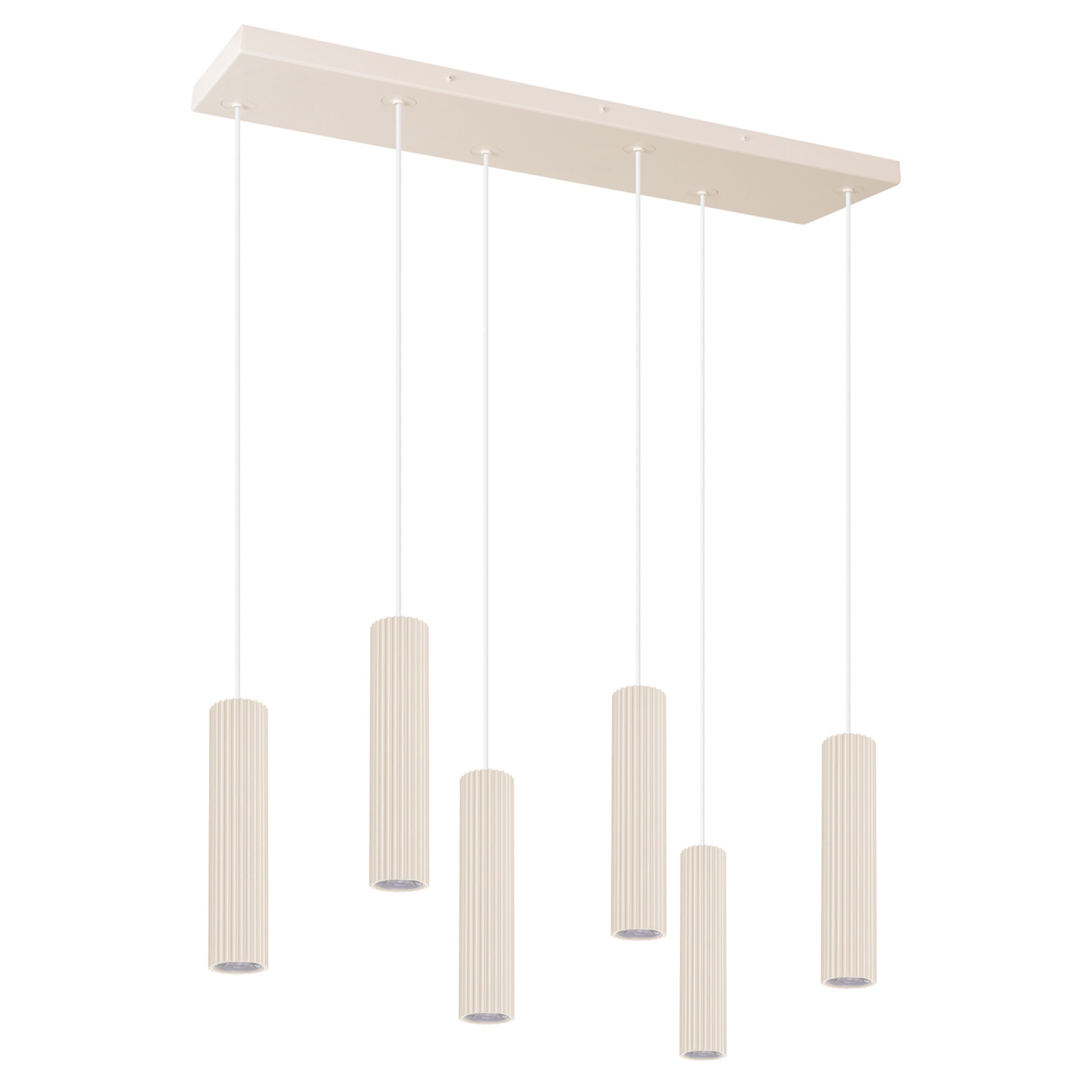 Lampa wisząca Smart Ivar 6L beżowa LED barwa ciepła