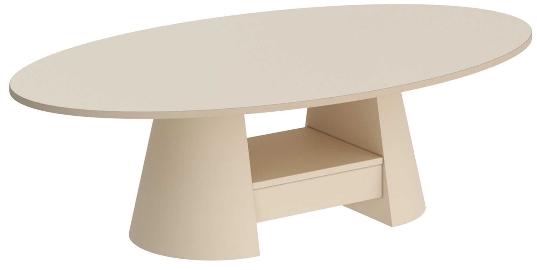 Stolik kawowy Flawelly 160x90 cm cappuccino mat