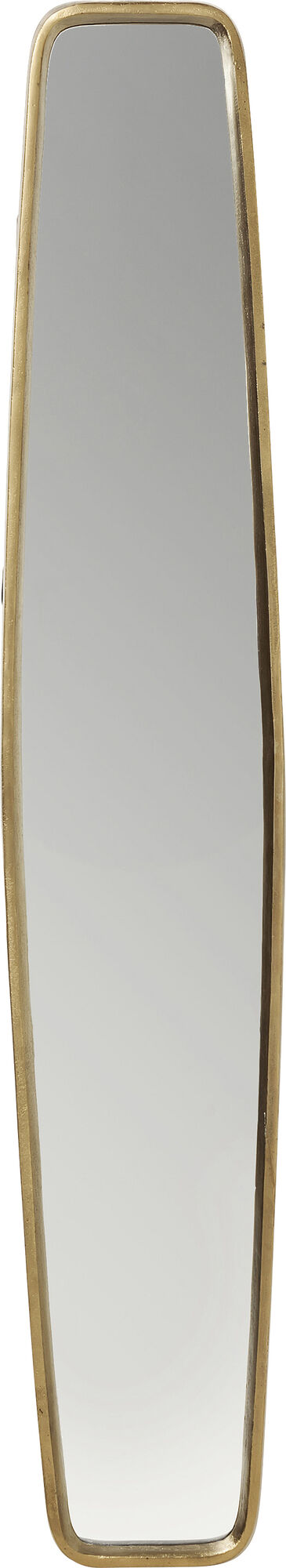 Lustro wiszące rama mosiężna 177x32 cm