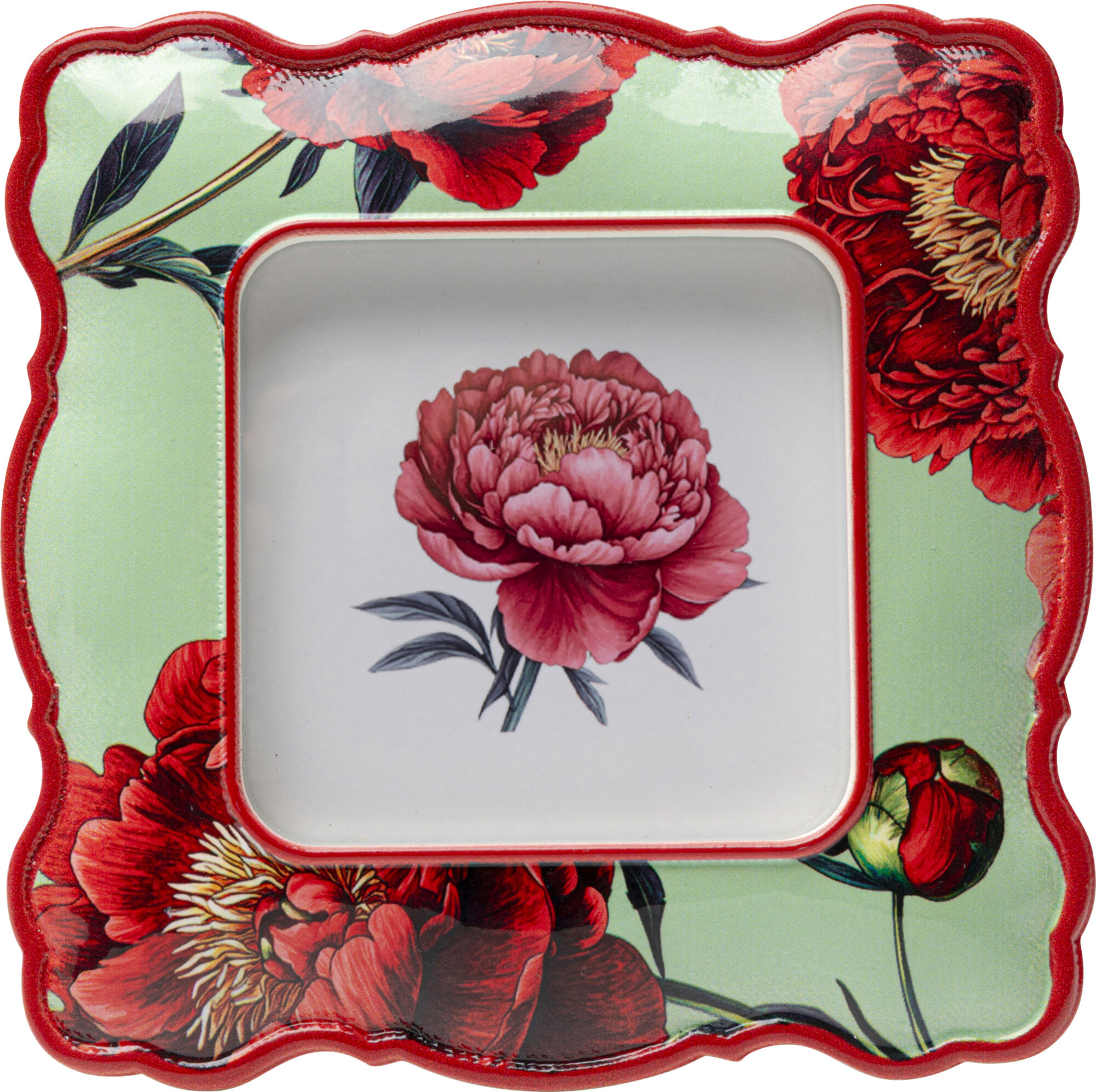 Ramka na zdjęcia Peonies Green 10x10cm