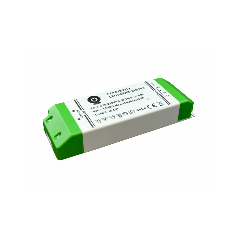 Zasilacz Płaski Meblowy 180W 12V Ftpc200V12
