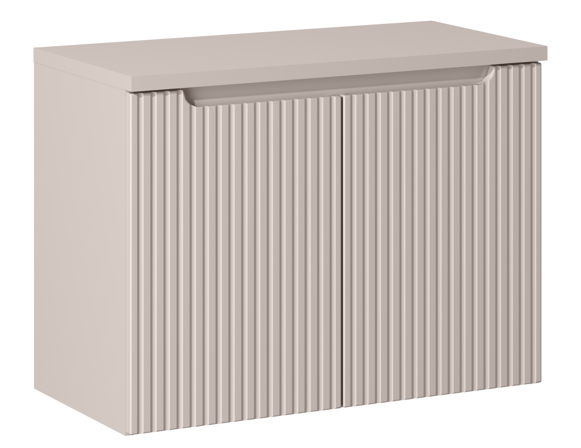 Szafka umywalkowa 2-drzwiowa Nova 80 cm z blatem, kaszmir mat