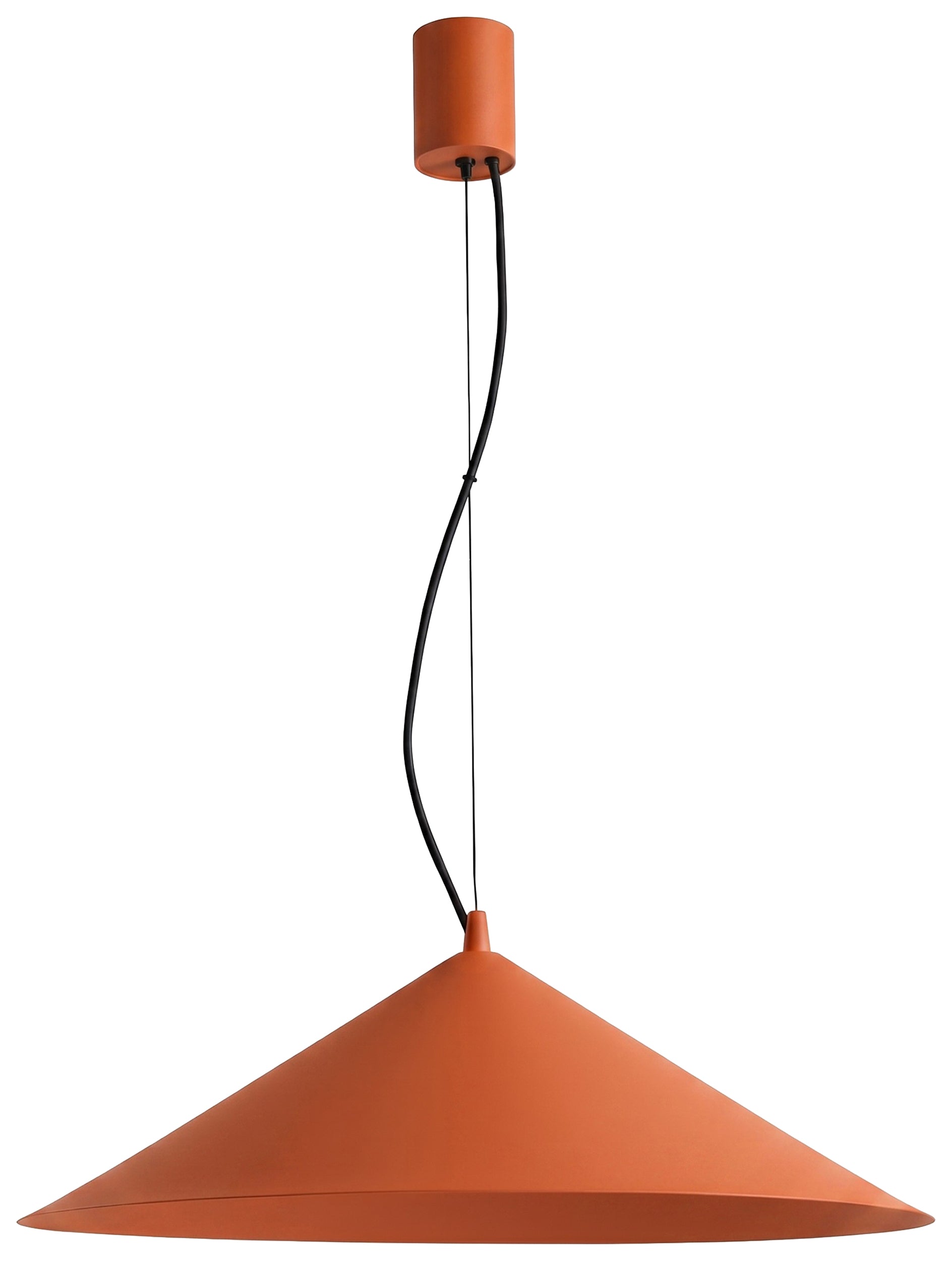 Lampa wisząca Fint LED ochra czerwona