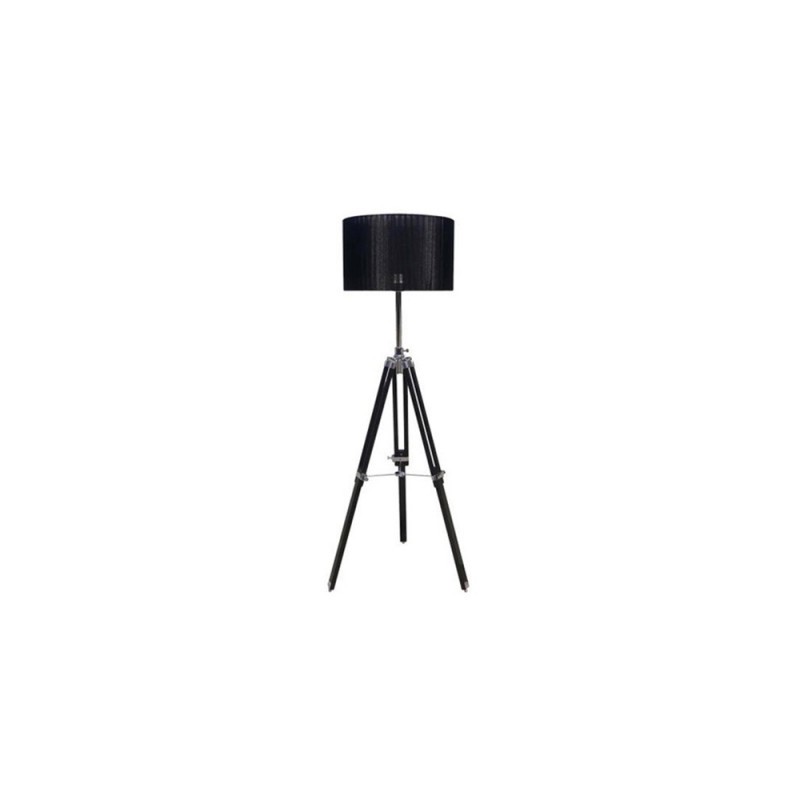 Czarna Lampa Stojąca Do Salonu Cinema 1Xe27