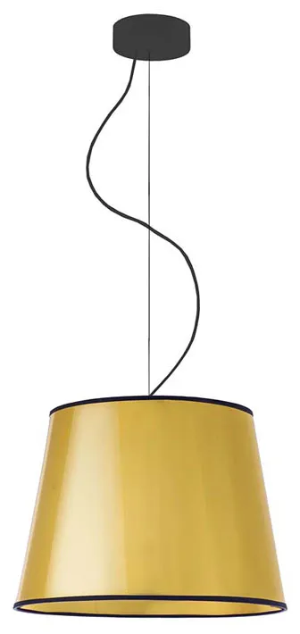 Złoty żyrandol z trapezowym abażurem EX902-Hiril | Edinos.pl