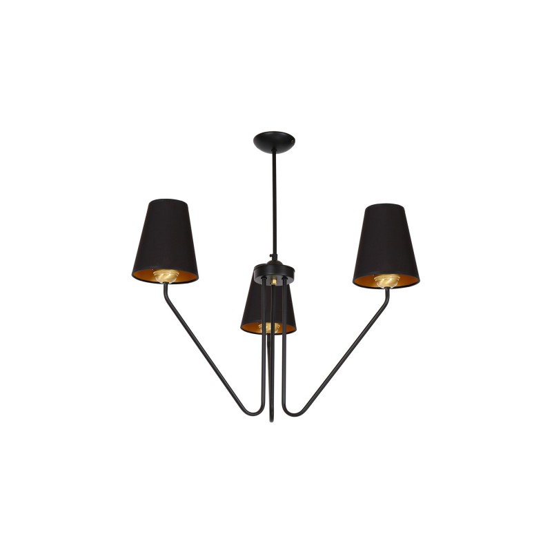 Żyrandol Victoria Black 3Xe27