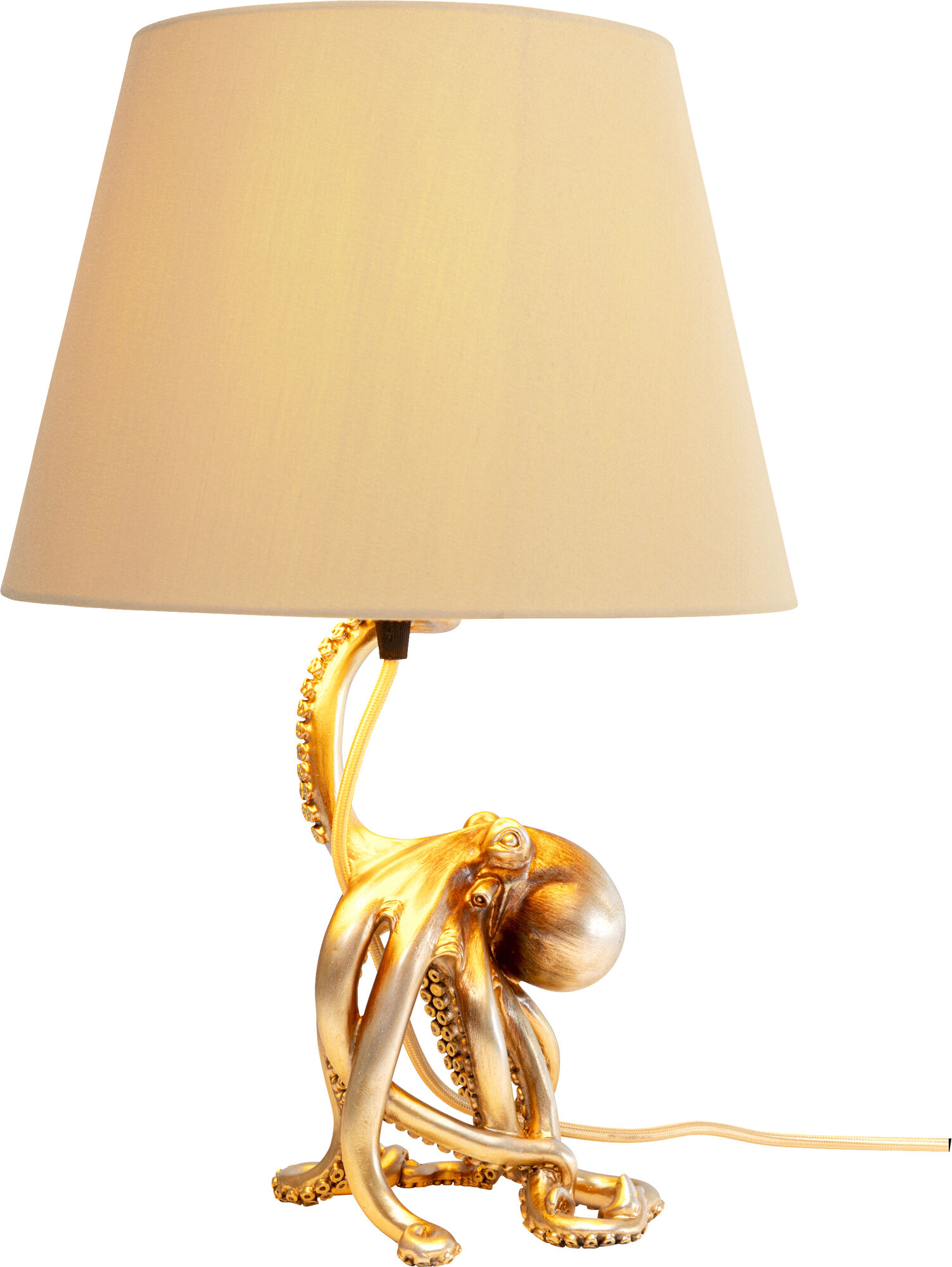 Lampa Stołowa Octopus Złota 44cm