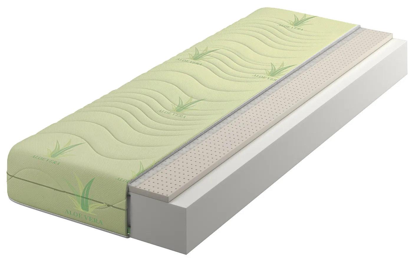 Materac piankowo-lateksowy aloe vera 120x200 Rivio | Edinos.pl