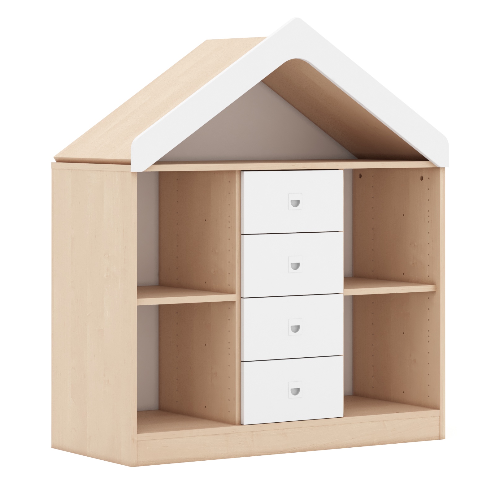 Regał szkolny domek z szufladami Blox BASE 110 index 2PP-3R-4SS-D