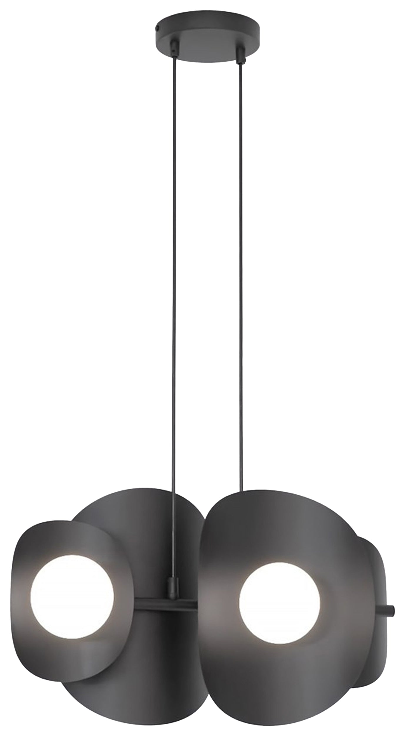 Lampa wisząca Elementi x4 czarna