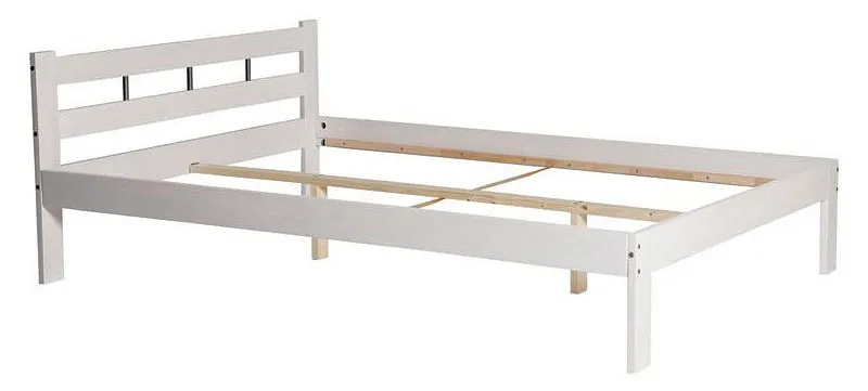Białe minimalistyczne łóżko 140x200 Ritters | Edinos.pl