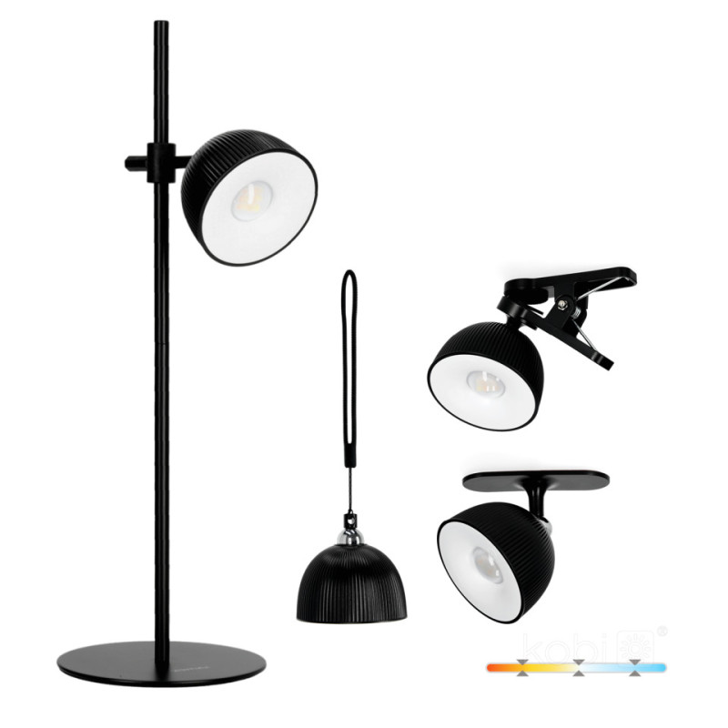 Lampka Biurkowa Led Orbi 2,5W Cct Czarna Laitica