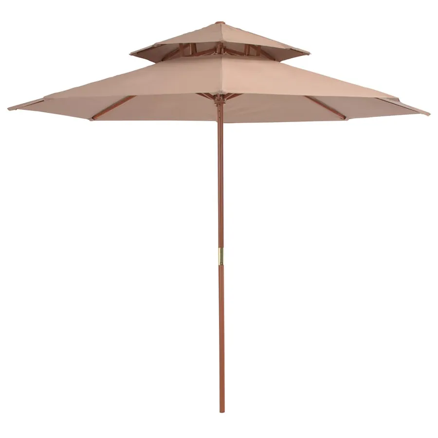 Parasol ogrodowy z podwójnym daszkiem Baldar | Edinos.pl