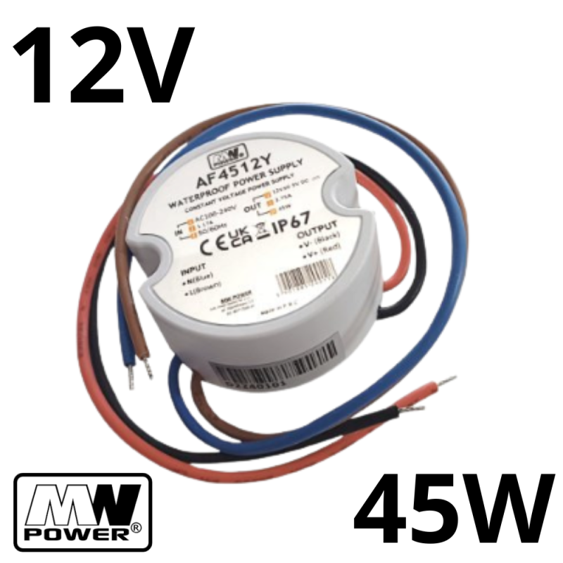 Zasilacz puszkowy 12V 45W Af4512Y