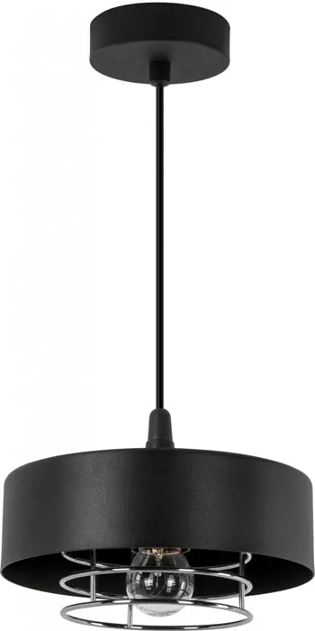 Czarna metalowa lampa wisząca loft S662-Hontar | Edinos.pl