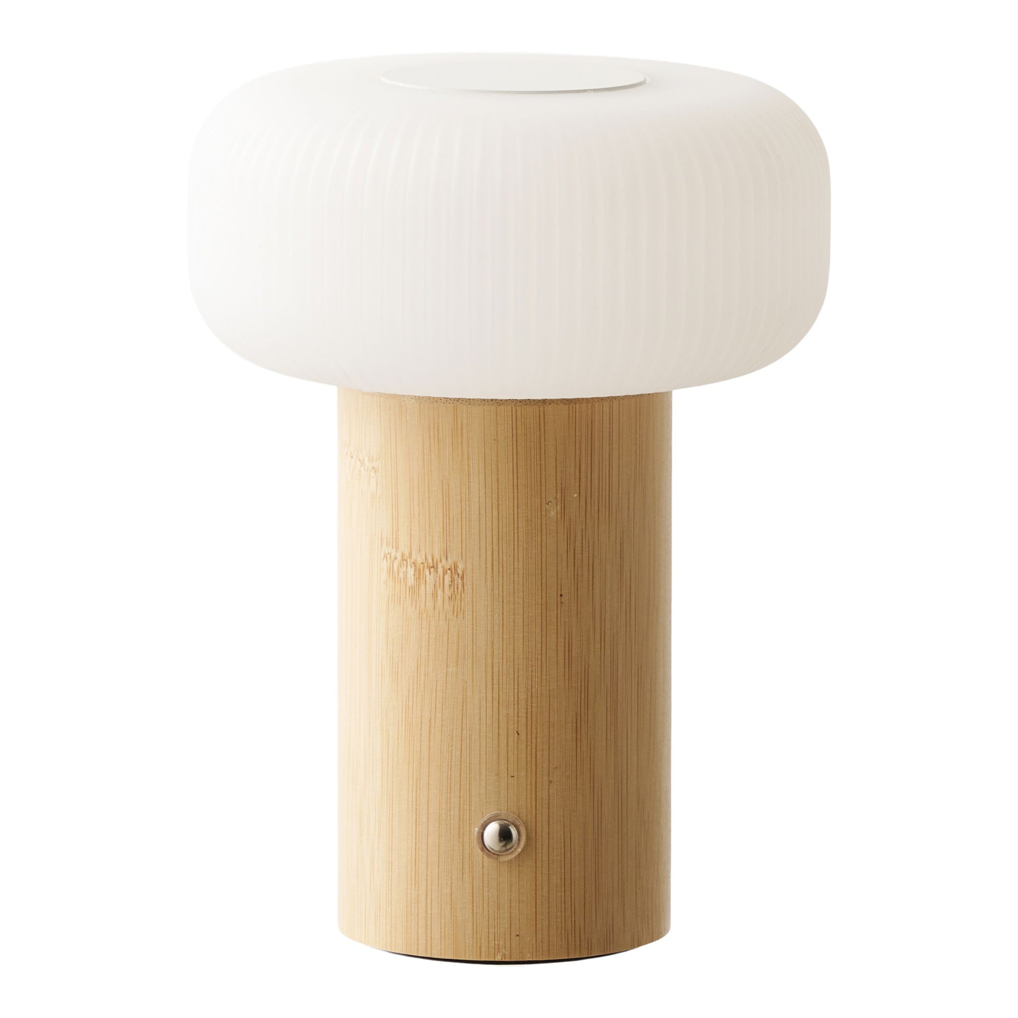 Lampa stołowa Stafford akumulatorowa biało-beżowa
