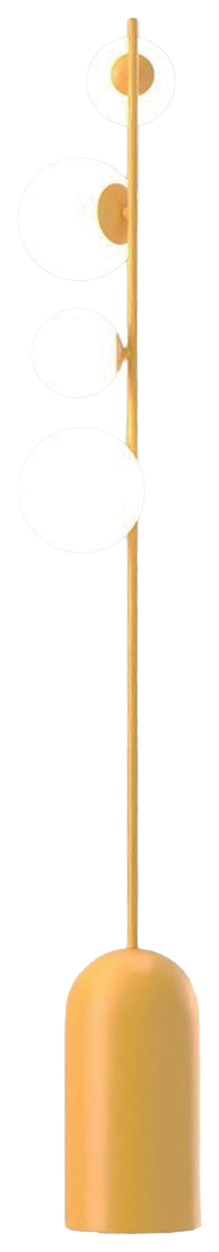Lampa podłogowa Etno x4 pomarańczowa