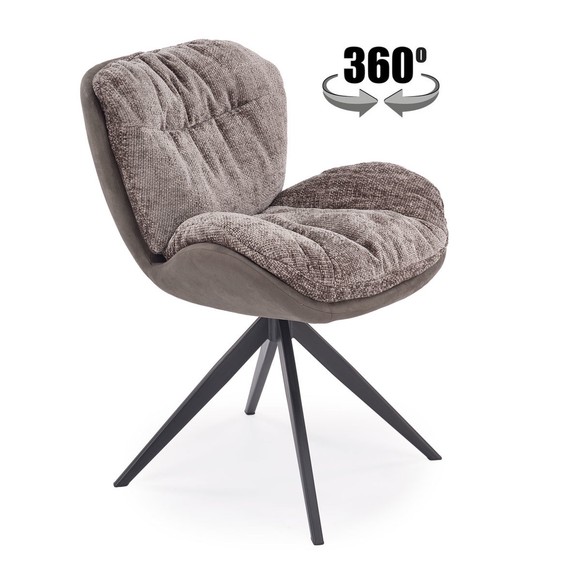 Miękkie obrotowe krzesło do jadalni K599 Halmar