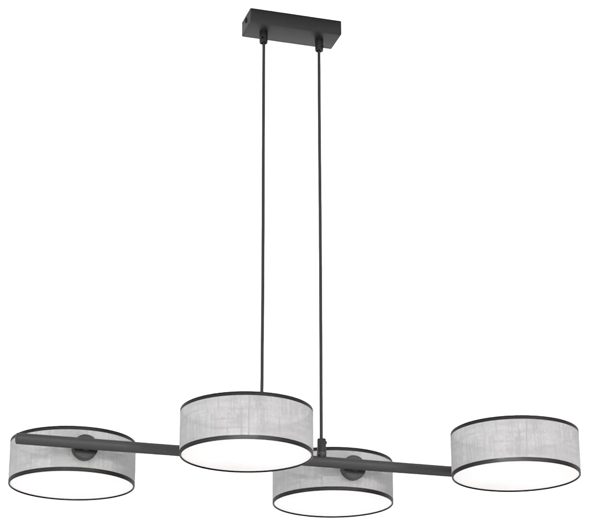 Lampa wisząca Drumz x4 szara