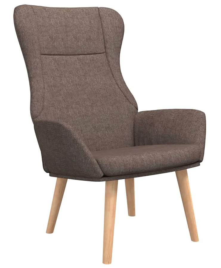 Skandynawski tapicerowany fotel taupe Twister | Edinos.pl