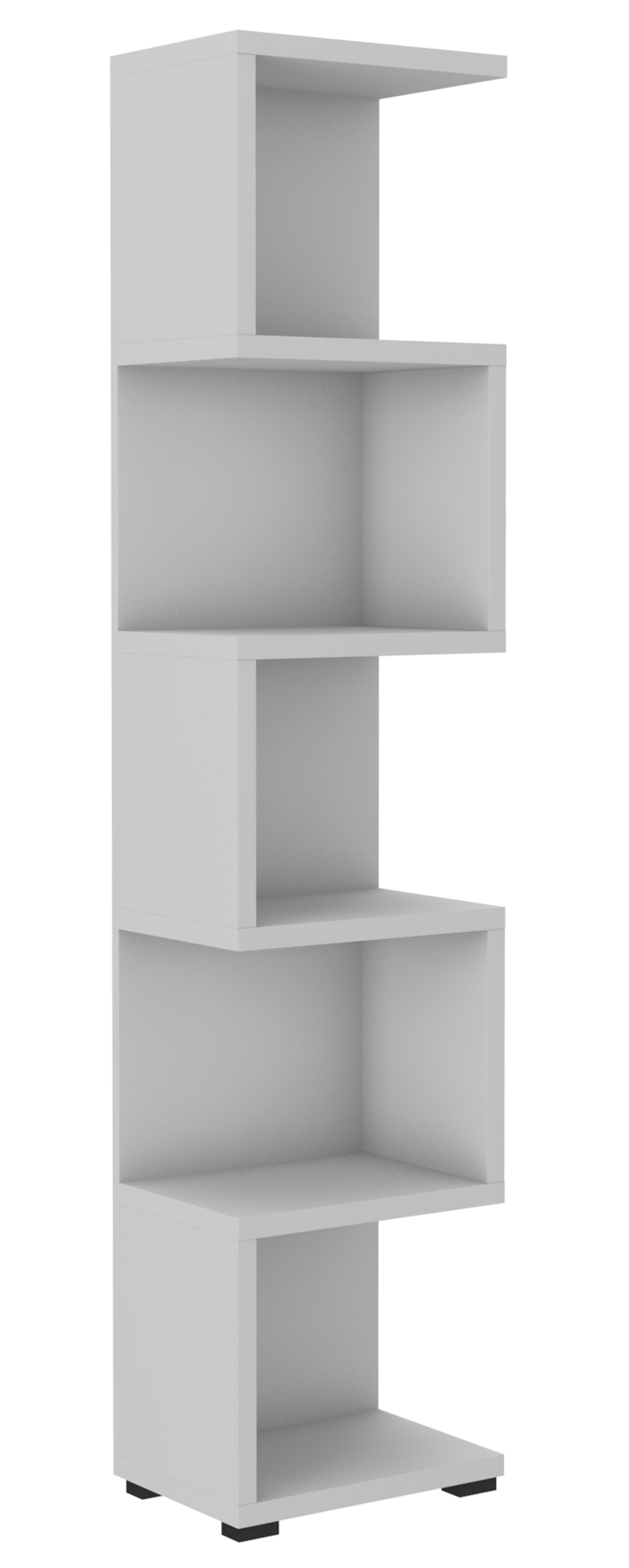 Regał otwarty Mertins 42 cm szary wysoki