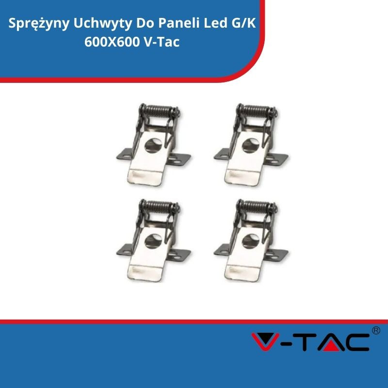 Sprężyny Uchwyty Do Paneli Led G/K 600X600 V-Tac
