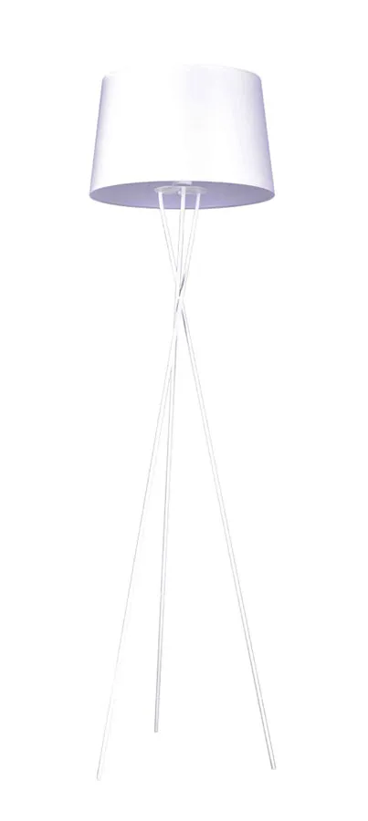 Biała lampa stojąca z abażurem S912-Sorgus | Edinos.pl