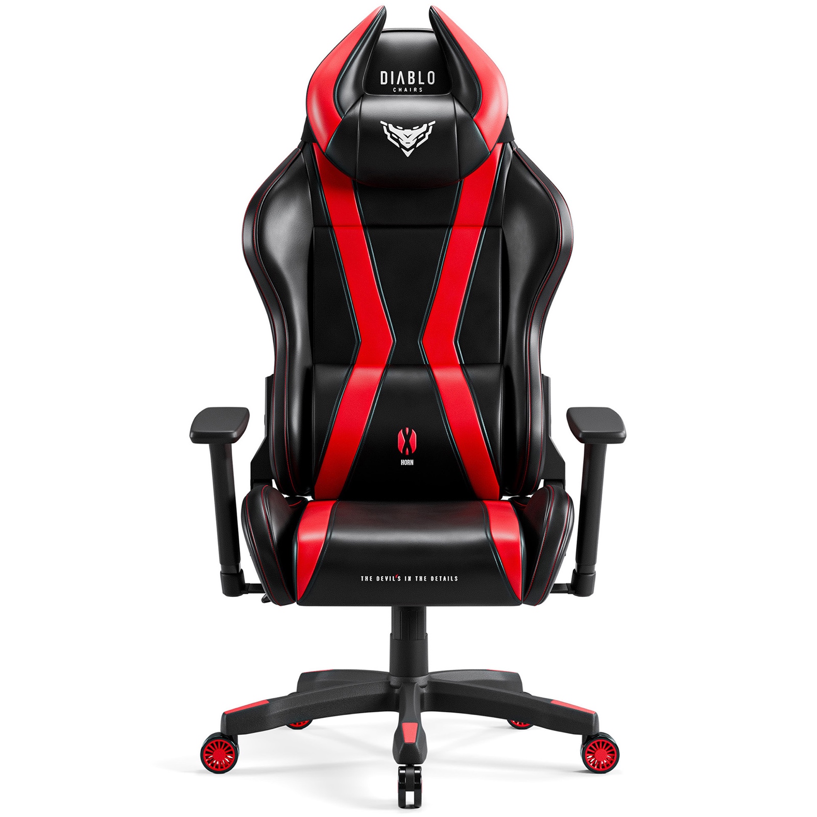 Fotel dla graczy Diablo X-Horn 2.0 King Size czarno-czerwony