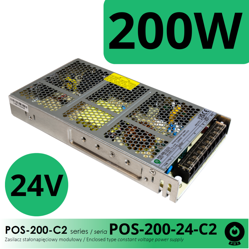 Zasilacz Modułowy 24V 200W Pos-200-24-C2
