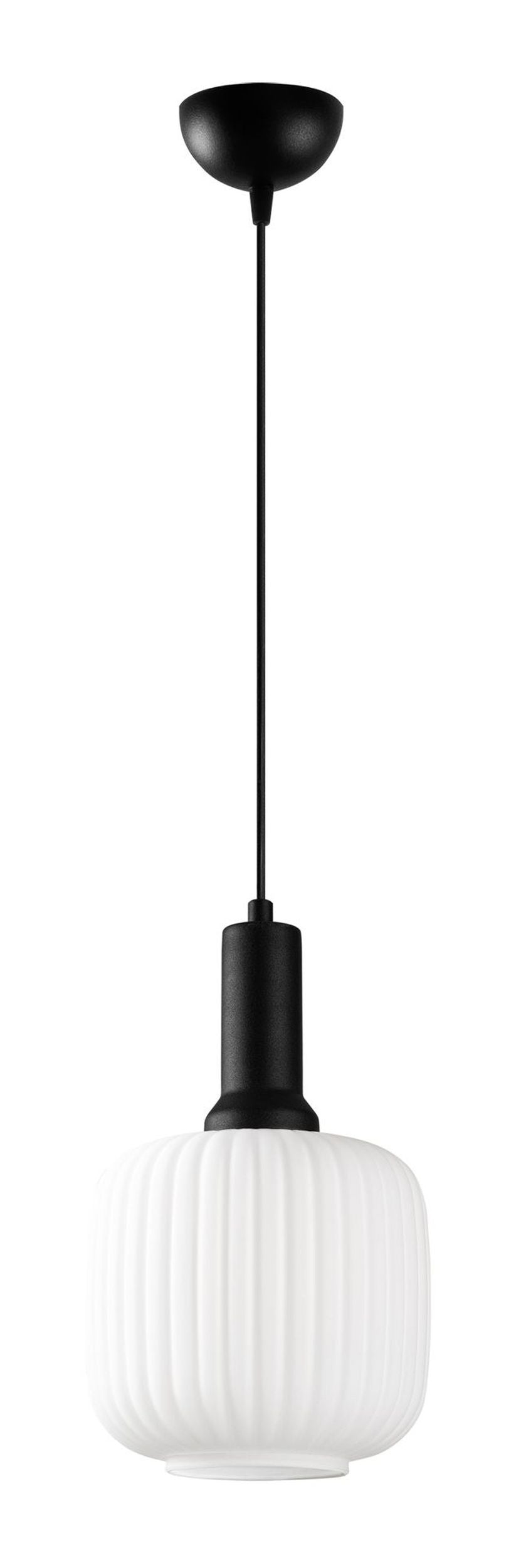 Lampa wisząca Asker 20 cm biało-czarna