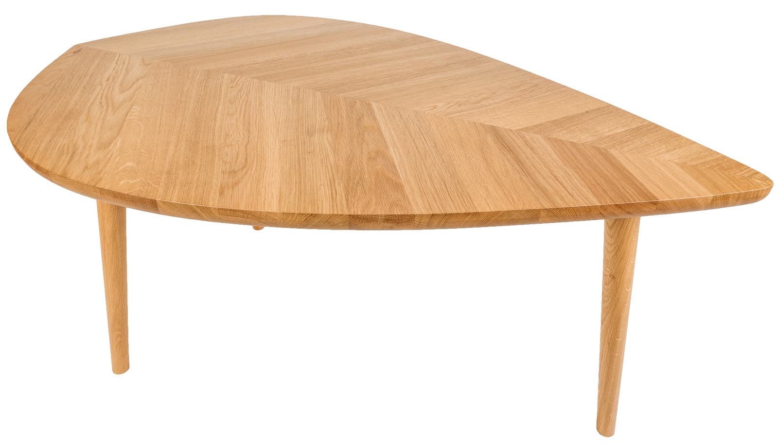 Dębowy stolik kawowy P2 liść duży 110 cm