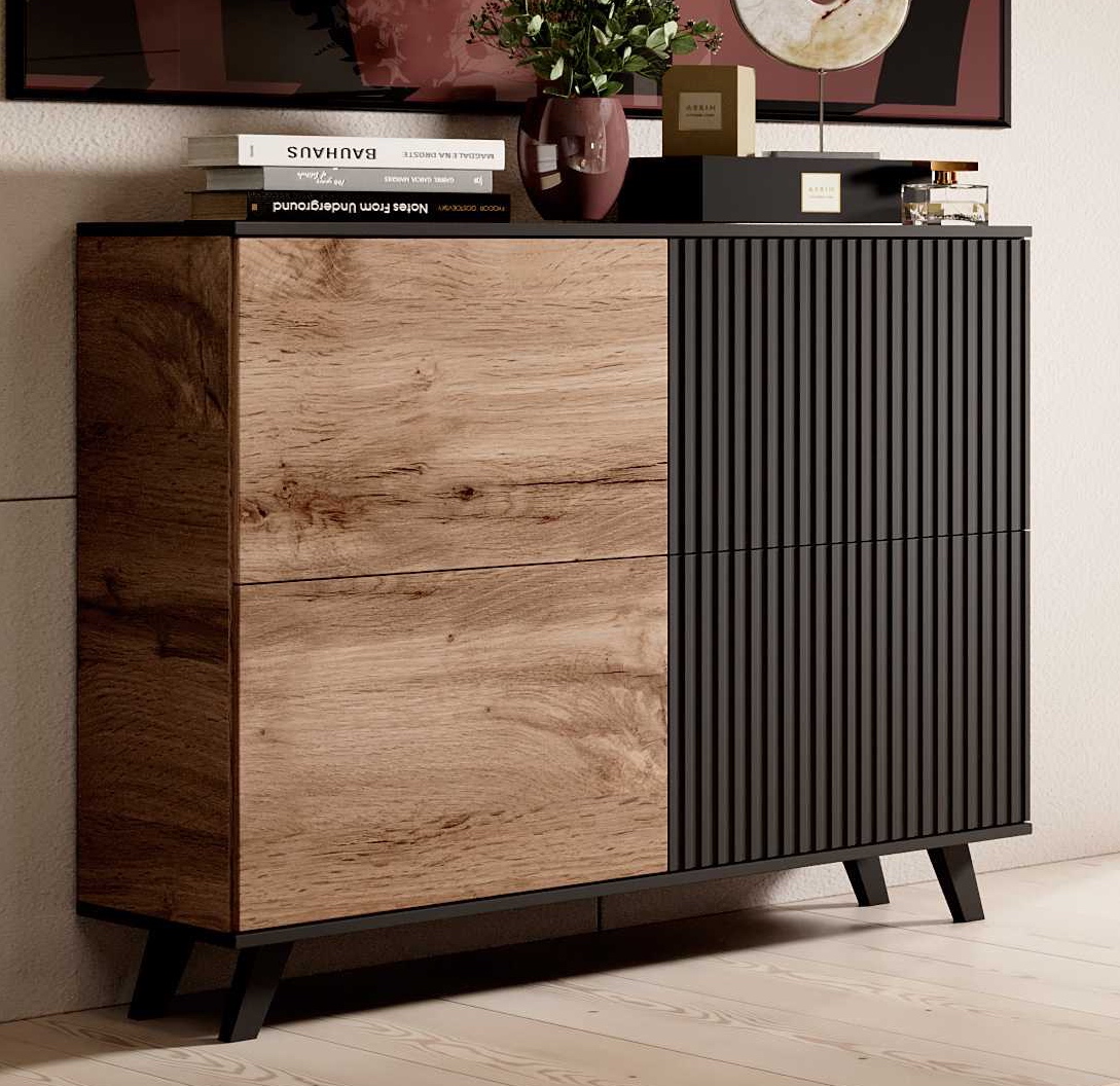 Komoda z ryflowanym frontem Random KM-2
