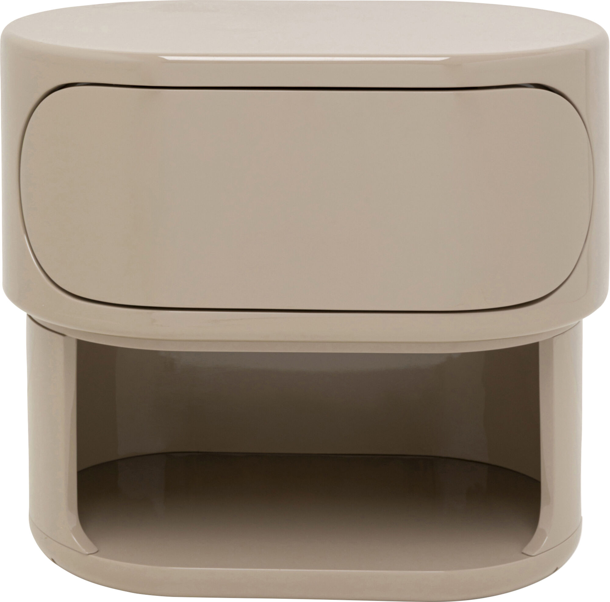 Szafka nocna Glossy Taupe 60x55cm
