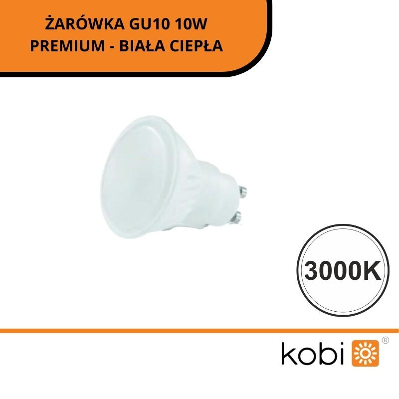 Żarówka Gu10 10W Premium - Biała Ciepła