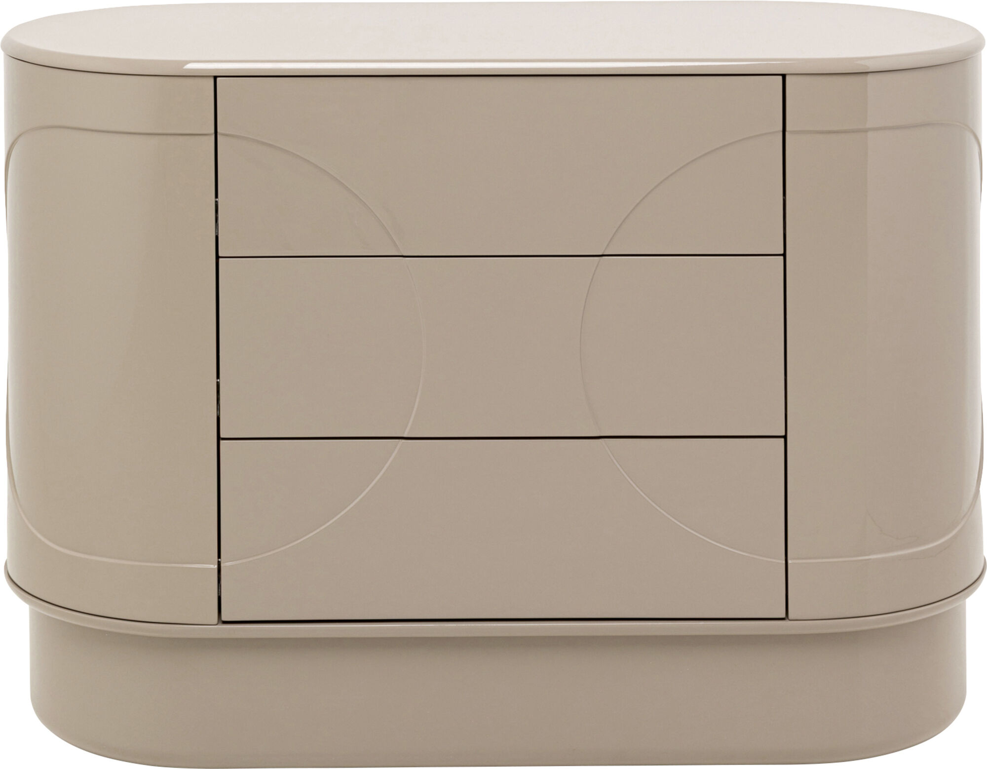 Komoda Glossy Taupe 100x75cm